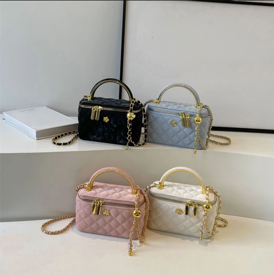 Chanel Inspired Pouch and Handbag - 2-in-1