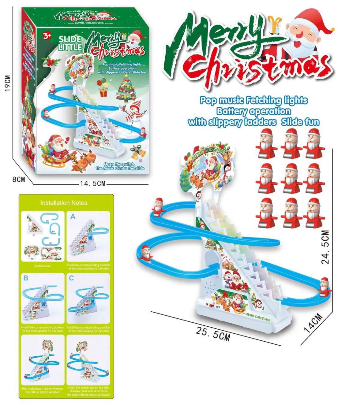 Santa Go-Around Track Set